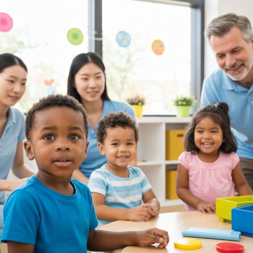 Children and teachers at our daycare